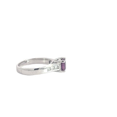 Classic 1.75ct Purple Sapphire and Diamond Ring Classic 1.75ct Purple Sapphire and Diamond Ring