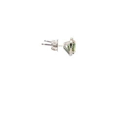 Heart-Shaped Green Sapphire Earrings Heart-Shaped Green Sapphire Earrings