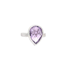 Elegant Pear-Shape Amethyst Ring Elegant Pear-Shape Amethyst Ring