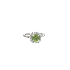 Peridot and Diamond Ring Peridot and Diamond Ring