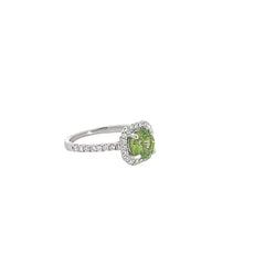 Peridot and Diamond Ring Peridot and Diamond Ring