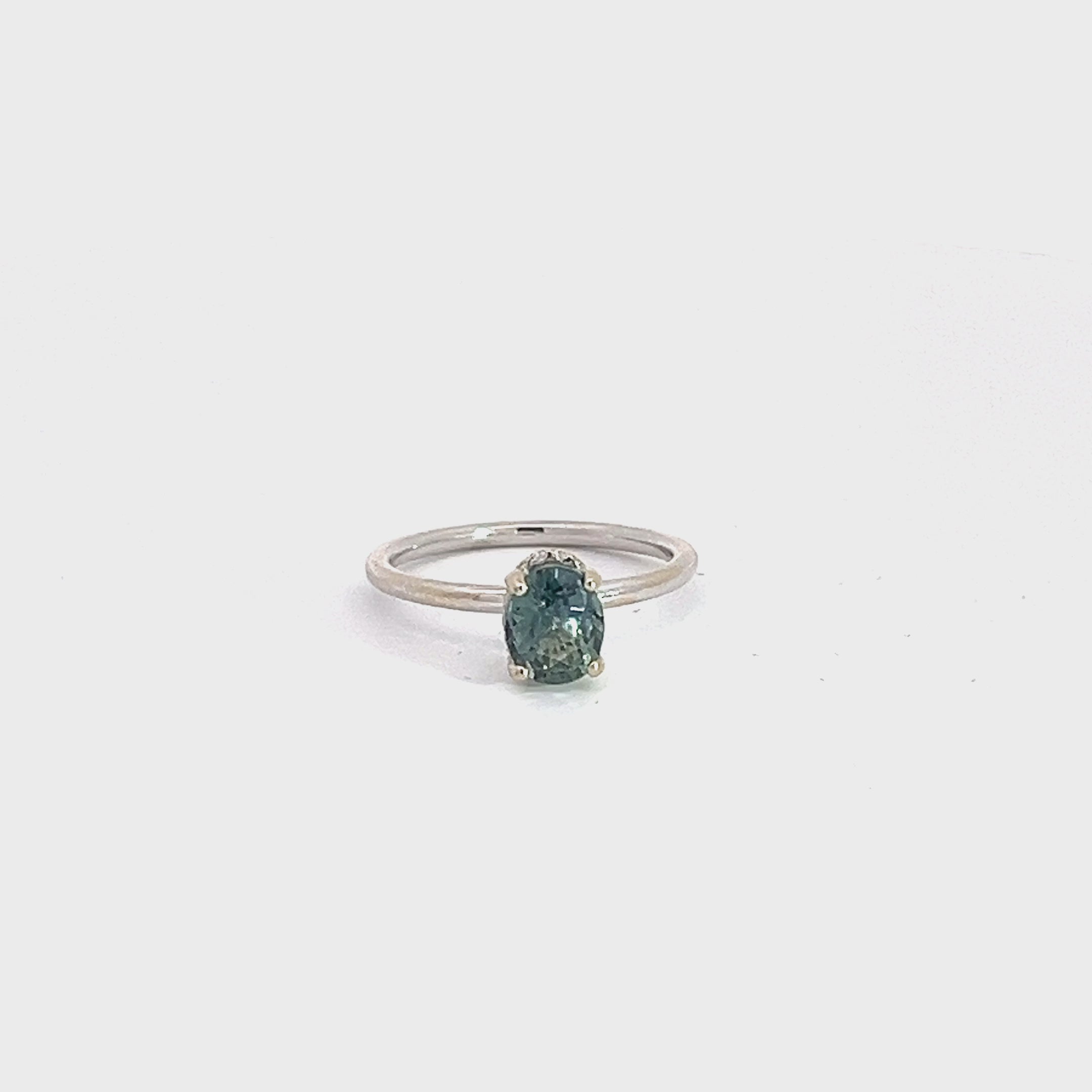Green Sapphire Ring
