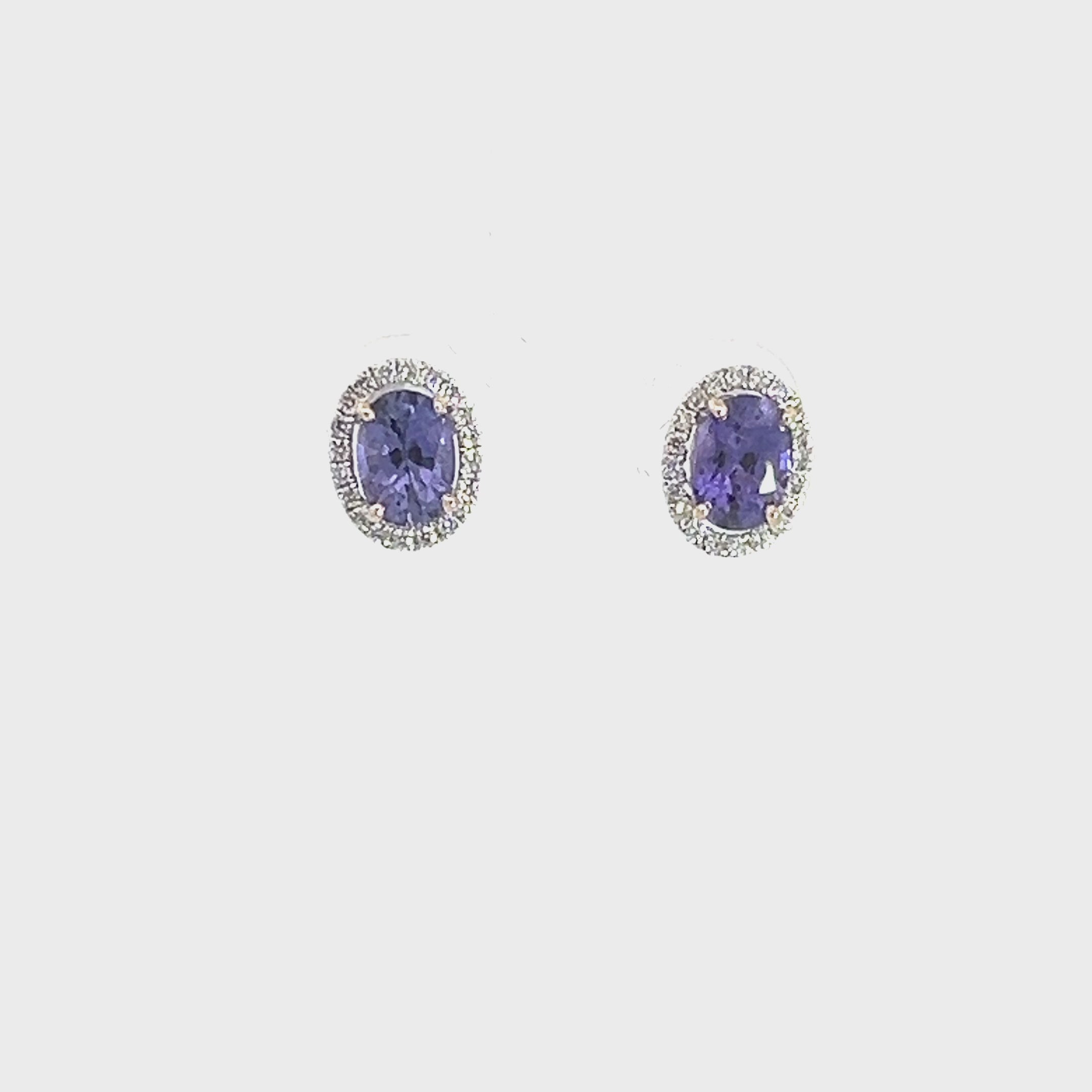 Color-Change Sapphire Earrings