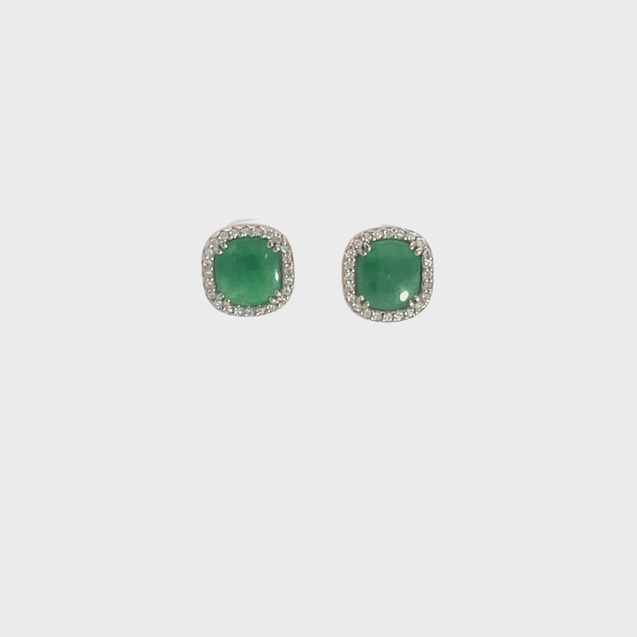 Jade Stud Earrings