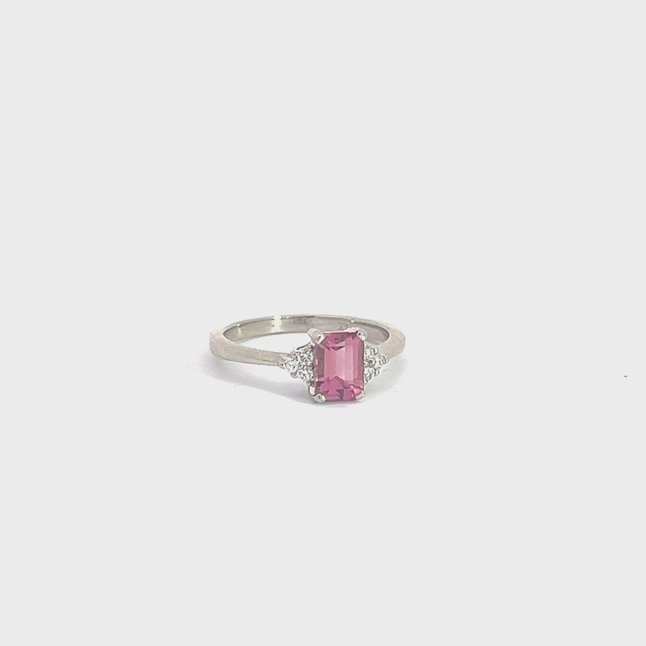 1.10ct  Pink Tourmaline Ring