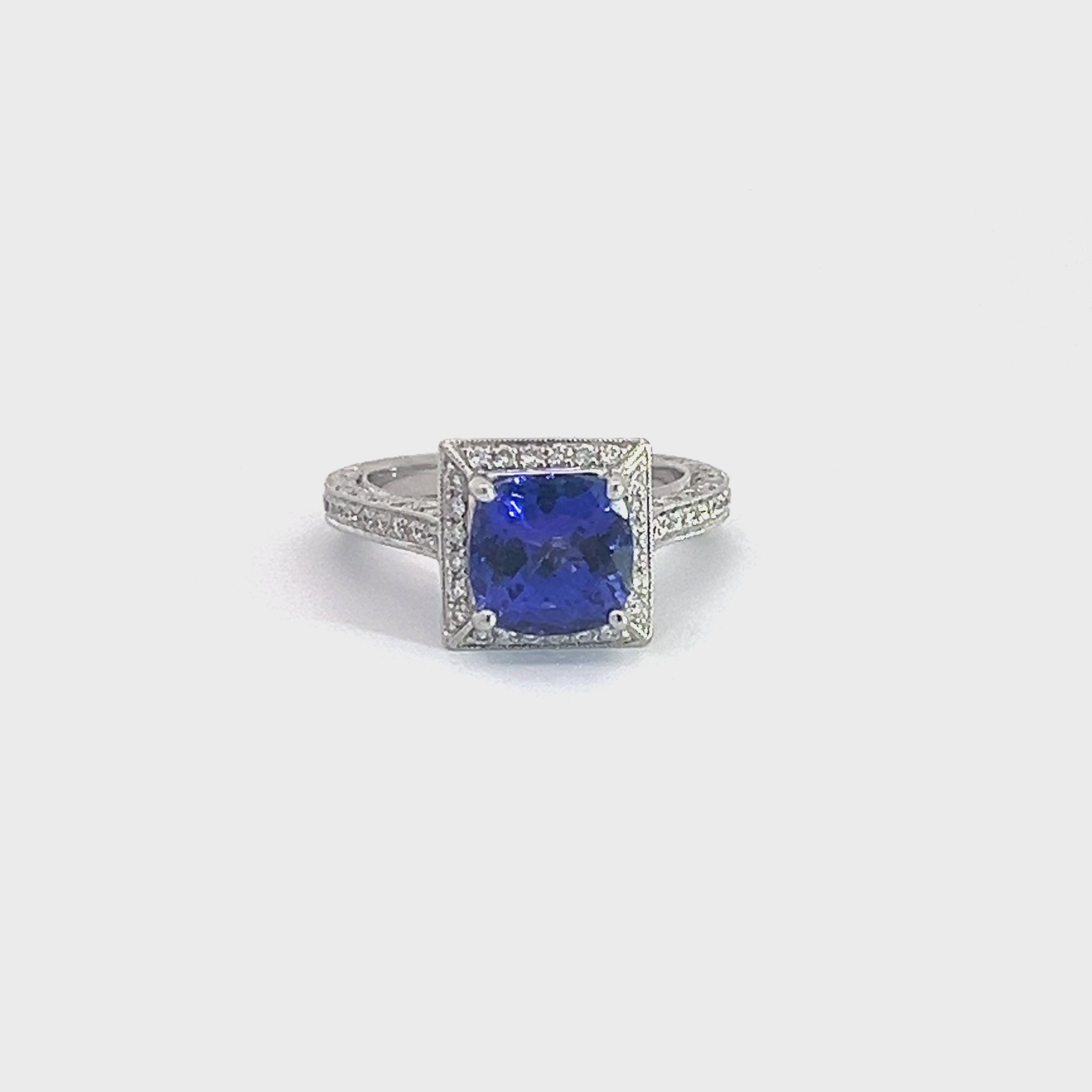 Tanzanite and Diamond Ring