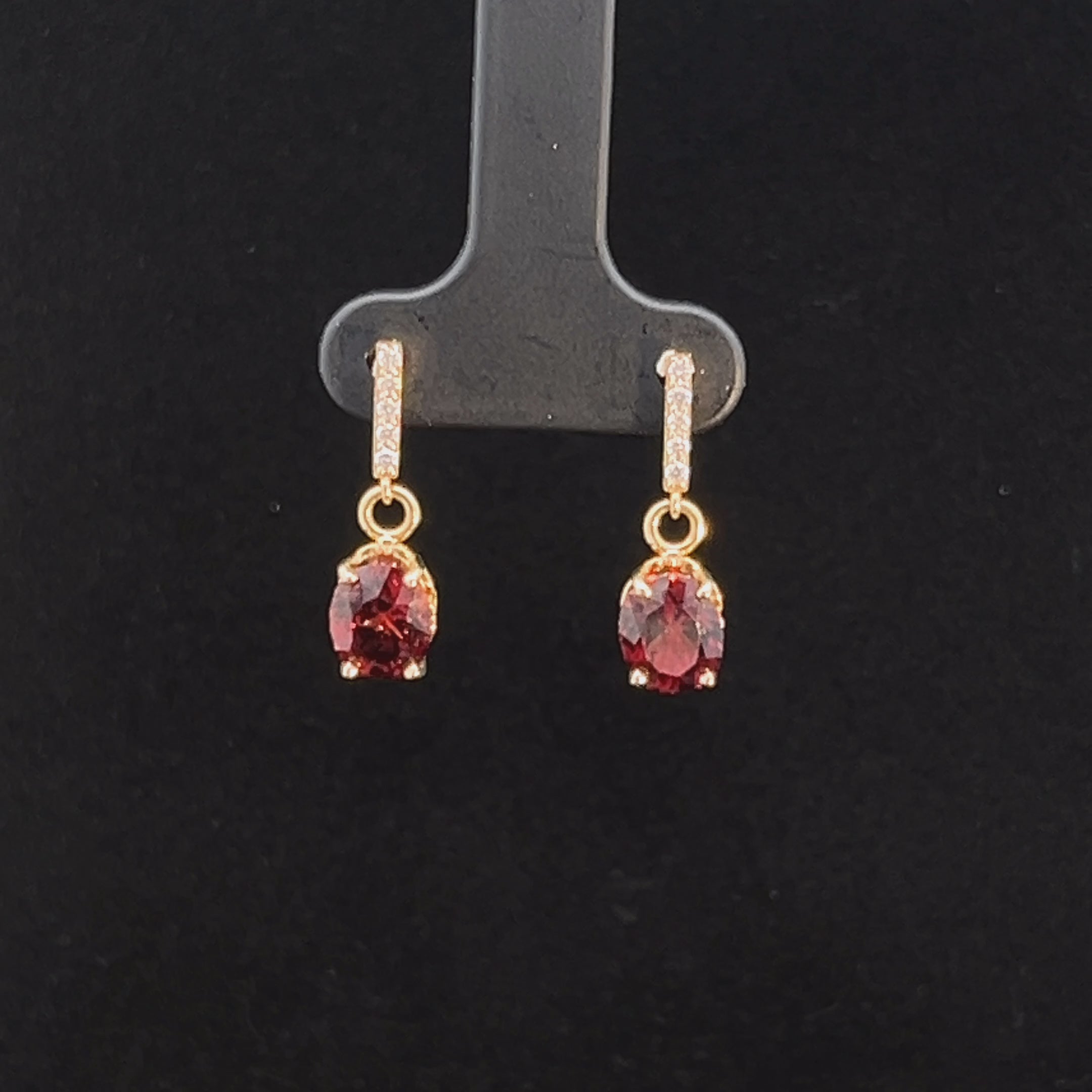 Mali Garnet Earrings