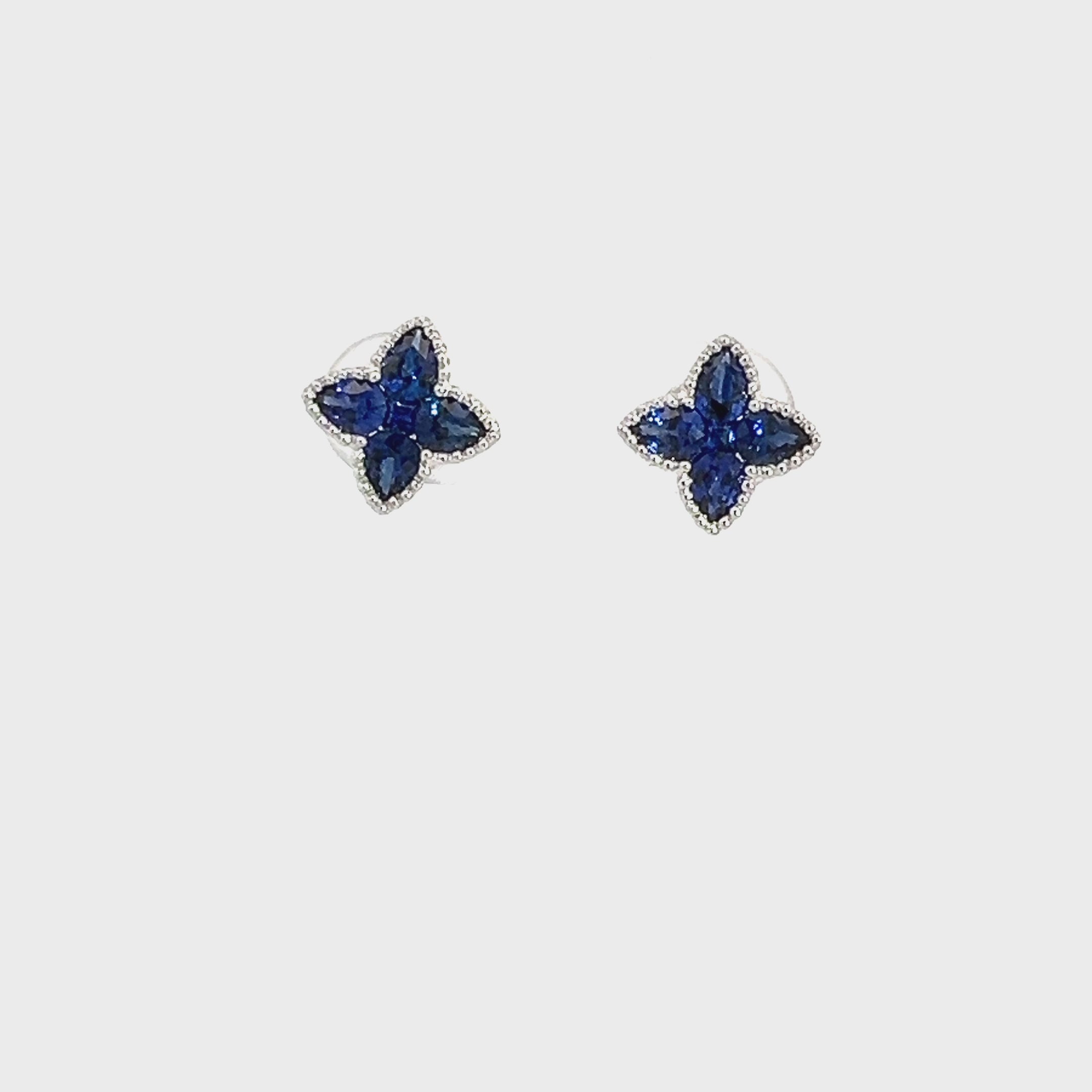 Blue Sapphire Earrings