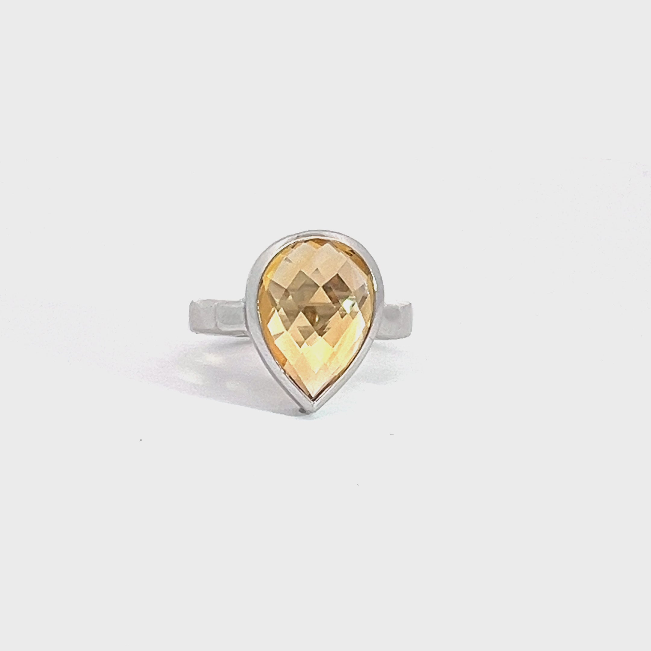 Sterling Silver Citrine Ring