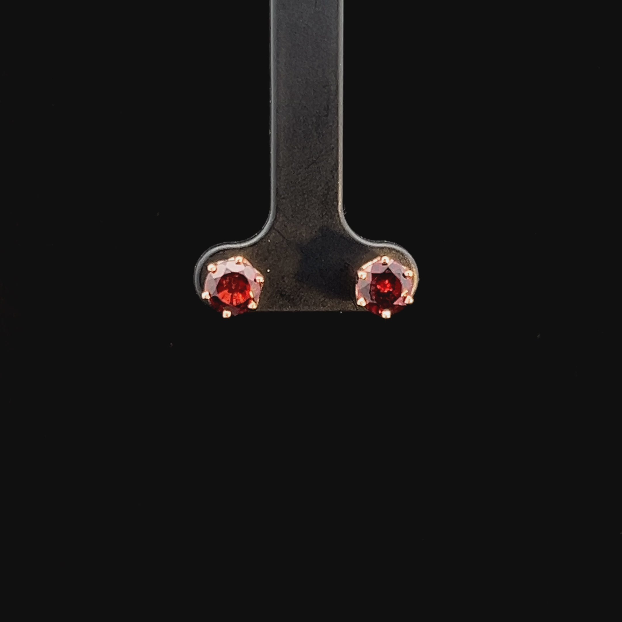 Garnet Stud Earrings