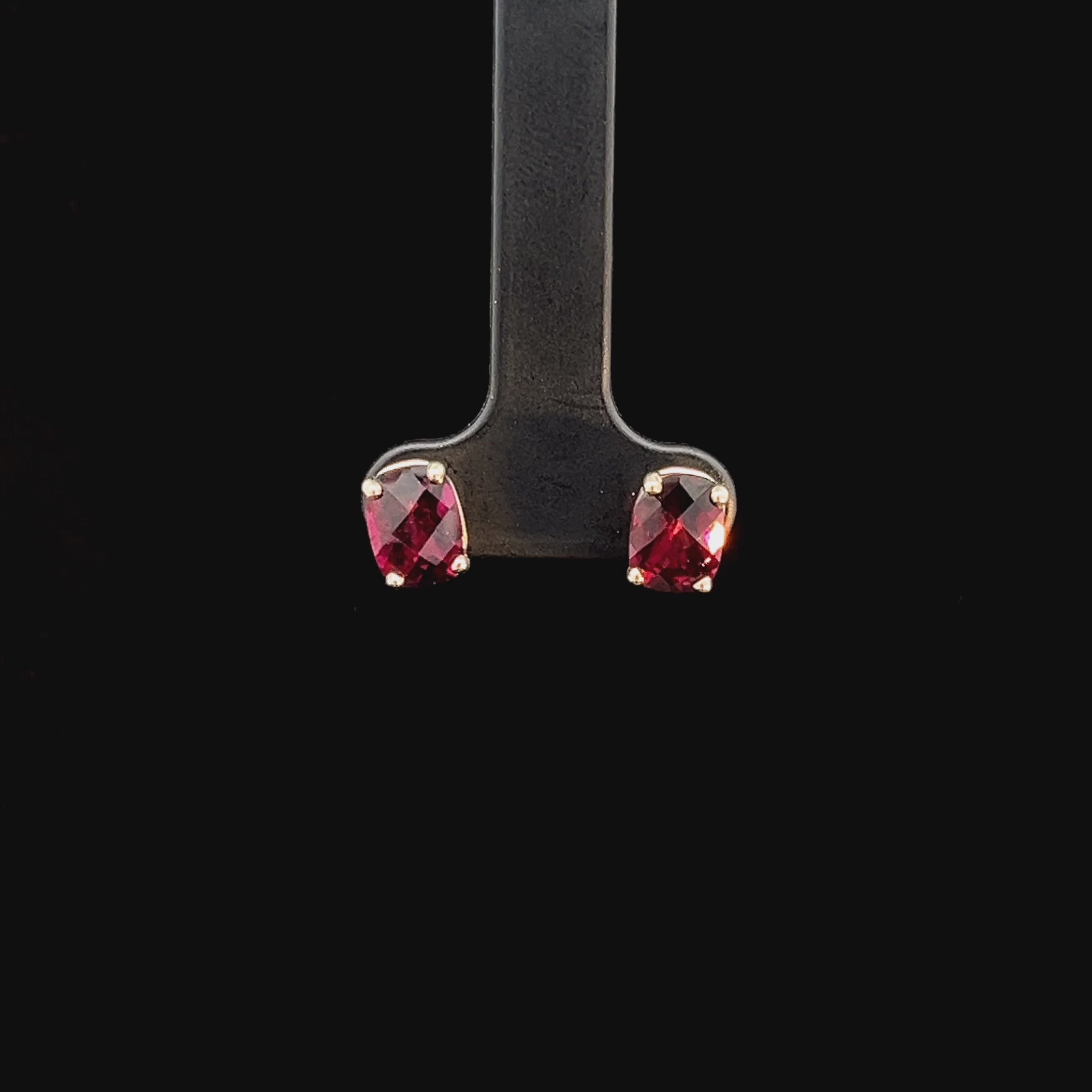 Rhodalite Garnet Studs