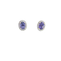 Color-Change Sapphire Earrings