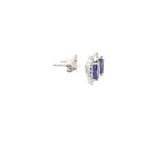 Color-Change Sapphire Earrings
