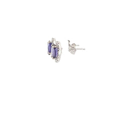 Color-Change Sapphire Earrings