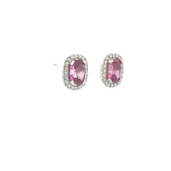 Pink Sapphire Earrings