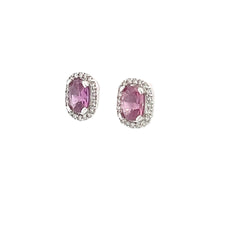 Pink Sapphire Earrings