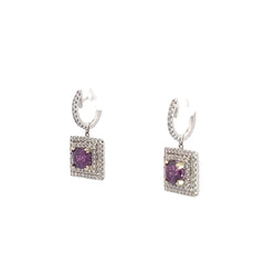 Purple Sapphire Earrings