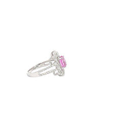 1.54ct Vibrant Pink Sapphire Ring