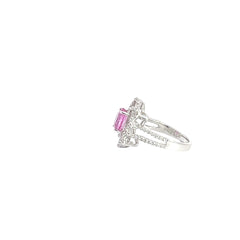 1.54ct Vibrant Pink Sapphire Ring