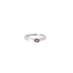Oval Ruby Solitaire