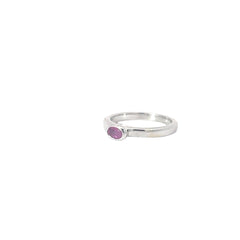Oval Ruby Solitaire