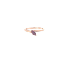 Marquise Ruby Solitaire Ring