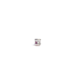 White Gold Ring with Rubies and Diamonds