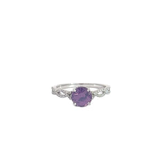 1.25ct Pink/Purple Color-Change Sapphire Ring