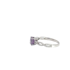 1.25ct Pink/Purple Color-Change Sapphire Ring