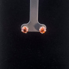 Orange Zircon Earrings