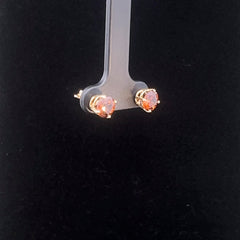 Orange Zircon Earrings