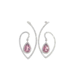 Rubellite Tourmaline Drop Earrings