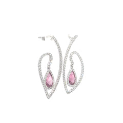 Rubellite Tourmaline Drop Earrings