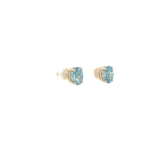 Blue Zircon Stud Earrings