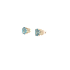 Blue Zircon Stud Earrings