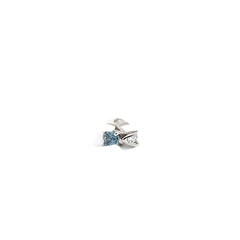 Blue Sapphire and Diamond Ring