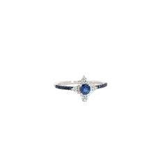 Fun Sapphire and Diamond Ring