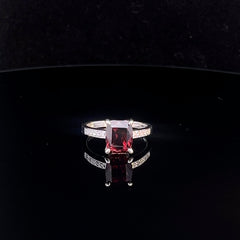Beautiful Red Garnet Ring