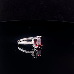 Beautiful Red Garnet Ring