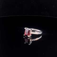 Beautiful Red Garnet Ring