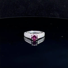 Purple Garnet Vintage-Inspired Ring