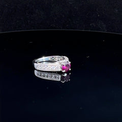 Purple Garnet Vintage-Inspired Ring