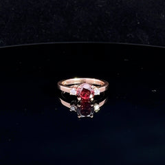 Garnet and Diamond Ring