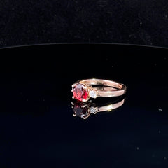 Garnet and Diamond Ring