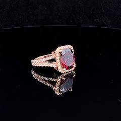 Rhodalite Garnet Ring