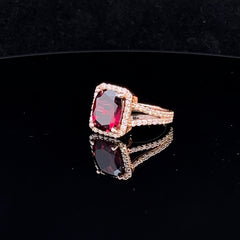 Rhodalite Garnet Ring