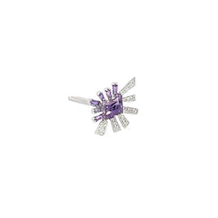 Amethyst and Diamond Ring