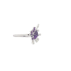 Amethyst and Diamond Ring