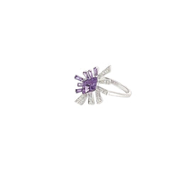 Amethyst and Diamond Ring