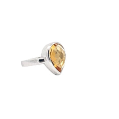 Sterling Silver Citrine Ring